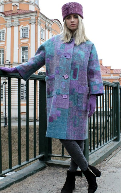 Mosaic coat online video tutorial by Elena Naydenova